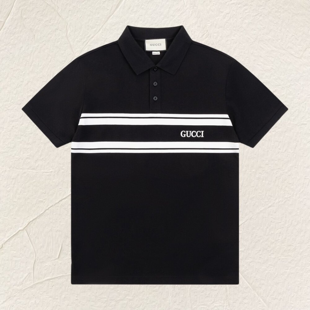 Gucci Striped Polo Shirt